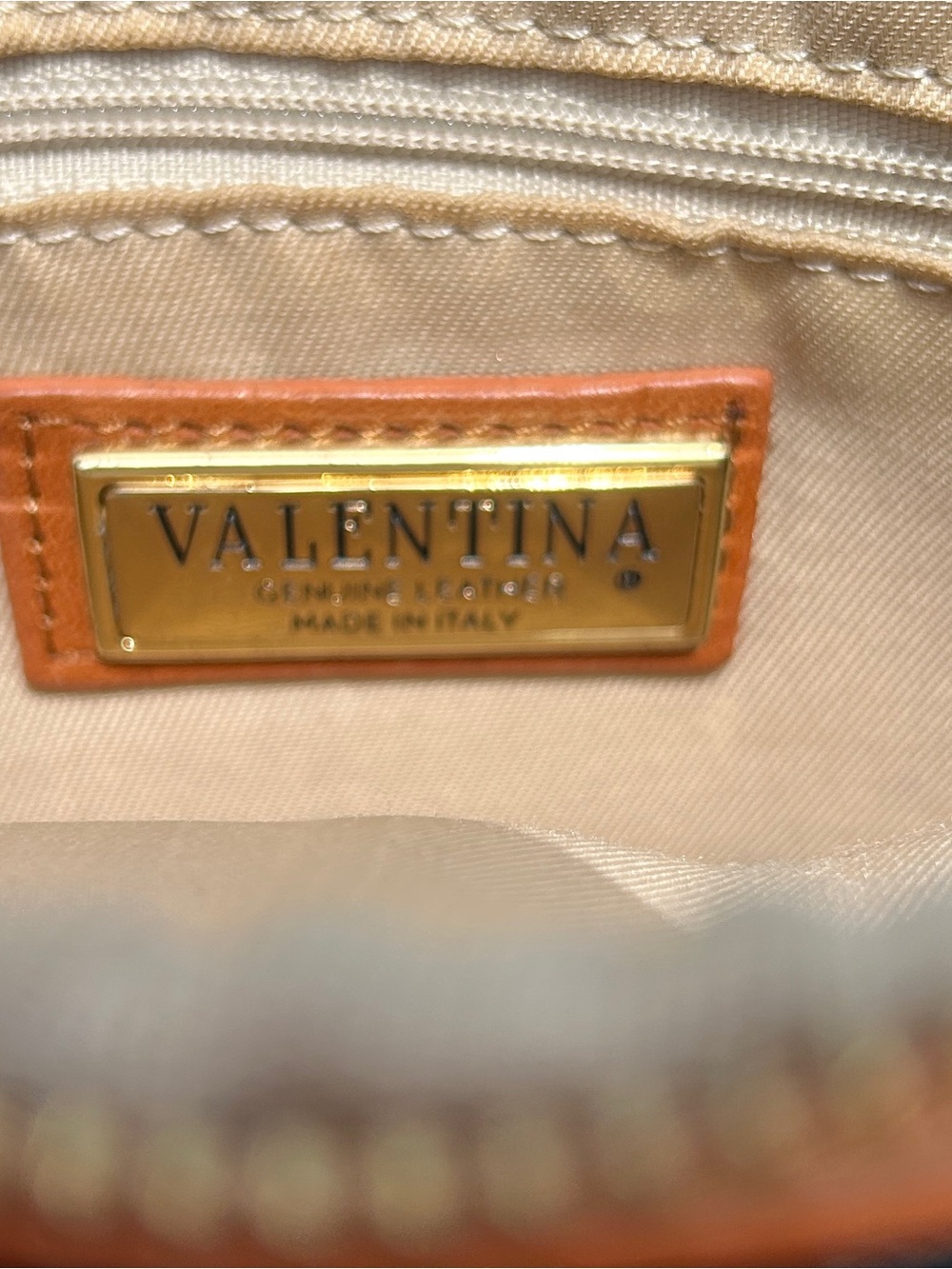 💐Valentina Classic Black Leather Crossbody Bag with Brown Trim - Picture 7 of 7